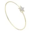 14K Yellow Gold & Diamond Affair Star Love Always Wire Bracelet -Fashion Jewelry & Accessories 0400017523295 YELLOWGOLD