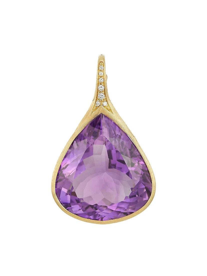 Alta 18K Gold, Diamond & Amethyst Pendant 3 Alta 18K Gold, Diamond & Amethyst Pendant