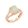14K Rose Gold, Opal, & 0.71 TCW Diamond Ring