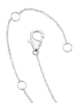 14K White Gold & 0.51 TCW Diamond Circle Pendant Necklace -Fashion Jewelry & Accessories 0400017573664 WHITE A2