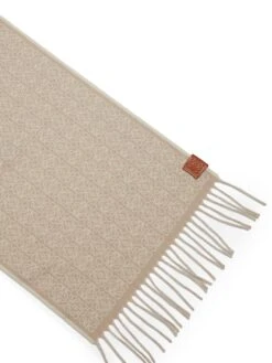Loewe Anagram Wool & Silk Scarf -Fashion Jewelry & Accessories 0400017586978 PALECELAD A3