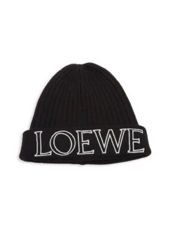 Loewe Wool-Blend Logo Beanie