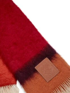 Loewe Striped Mohair-Blend Blanket Scarf -Fashion Jewelry & Accessories 0400017587033 REDMULTICOLOR A2
