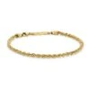 Heavy Metal 14K Yellow Gold Medium Rope Chain Bracelet -Fashion Jewelry & Accessories 0400017589006