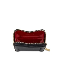 Mansur Gavriel M Compact Leather Zip Card Case -Fashion Jewelry & Accessories 0400017591817 BLACK A1