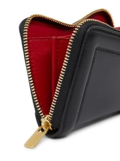 Mansur Gavriel M Compact Leather Zip Card Case -Fashion Jewelry & Accessories 0400017591817 BLACK A3