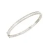 14K White Gold & 1.74 TCW Diamond Bangle -Fashion Jewelry & Accessories 0400017592375 WHITE