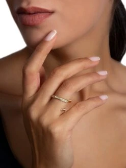 Luminescence 18K Gold & Diamond Hypnosis Ring -Fashion Jewelry & Accessories 0400017606238 YELLOWGOLD A2