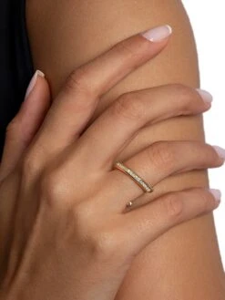 Luminescence 18K Gold & Diamond Hypnosis Ring -Fashion Jewelry & Accessories 0400017606238 YELLOWGOLD A3