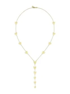 Be Mine 14K Yellow Gold Heart Station Y-Necklace