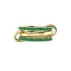 18K Yellow Gold & Emerald Triple-Band Ring 2 18K Yellow Gold & Emerald Triple-Band Ring -Fashion Jewelry & Accessories 0400017611283 YELLOWGOLD