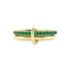 18K Yellow Gold & Emerald Double-Band Ring -Fashion Jewelry & Accessories 0400017611291 YELLOWGOLD