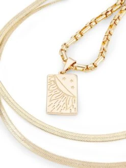 In The Vineyard Sunstone 18K Gold-Plated Necklace Set -Fashion Jewelry & Accessories 0400017612893 GOLD A3