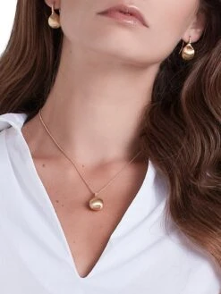 Africa Boules 18K Yellow Gold & 0.03 TCW Diamond Pendant Necklace -Fashion Jewelry & Accessories 0400017621187 GOLD A2