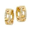 Navarra 18K Yellow Gold & 0.29 TCW Diamond Huggie Hoop Earrings -Fashion Jewelry & Accessories 0400017712464 YELLOWGOLD