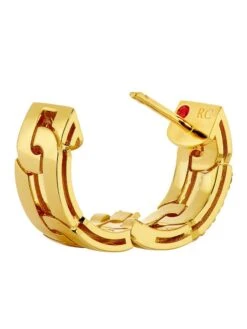 Navarra 18K Yellow Gold & 0.29 TCW Diamond Huggie Hoop Earrings -Fashion Jewelry & Accessories 0400017712464 YELLOWGOLD A2