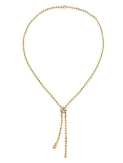 Love In Verona 18K Yellow Gold & 0.65 TCW Diamond Necklace