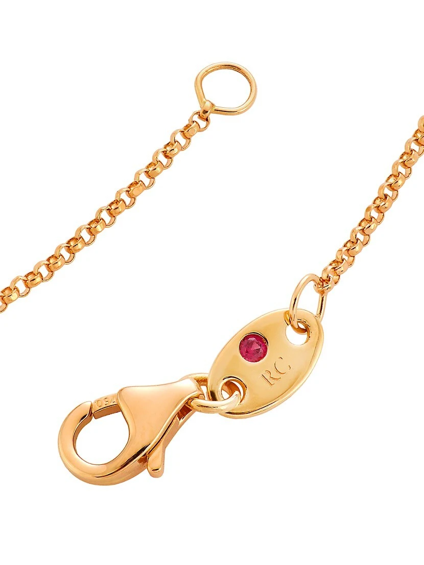 Domino 18K Rose Gold & 0.8 TCW Diamond X Pendant Necklace 5 Domino 18K Rose Gold & 0.8 TCW Diamond X Pendant Necklace - Image 3