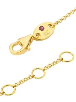 Love By The Yard 18K Yellow Gold & 0.13 TCW Diamond Bracelet -Fashion Jewelry & Accessories 0400017723826 GOLD A2