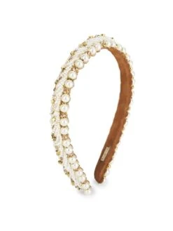 Elizabeth Beaded Faux Pearl Headband