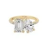 Toi Et Moi 18K Yellow Gold & 3.5 TCW Lab-Grown Diamonds Engagement Ring -Fashion Jewelry & Accessories 0400017786534 GOLD