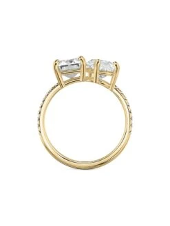 Toi Et Moi 18K Yellow Gold & 3.5 TCW Lab-Grown Diamonds Engagement Ring 11 Toi Et Moi 18K Yellow Gold & 3.5 TCW Lab-Grown Diamonds Engagement Ring -Fashion Jewelry & Accessories 0400017786534 GOLD A4