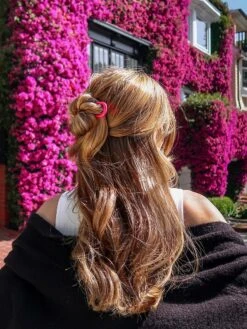 Stainless Steel Hair Pin -Fashion Jewelry & Accessories 0400017801973 FUSCHIA A1