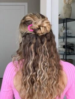 Stainless Steel Hair Pin -Fashion Jewelry & Accessories 0400017801973 FUSCHIA A2