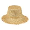 Cult Gaia Kumi Metallic Raffia Bucket Hat -Fashion Jewelry & Accessories 0400017851201 GOLD