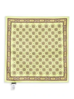 Tory Burch Deco T Monogram Silk Twill Scarf -Fashion Jewelry & Accessories 0400017875880 LIGHTBLUE A7