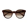 Gucci Minimal 54MM Round Sunglasses 1 Gucci Minimal 54MM Round Sunglasses -Fashion Jewelry & Accessories 0400017888619 HAVANA