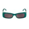 Balenciaga Dynasty 51MM Rectangular Sunglasses -Fashion Jewelry & Accessories 0400017889125 GREEN