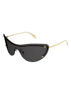 Alexander McQueen 99MM Spike Studs Cat Eye Metal Sunglasses 8 Alexander McQueen 99MM Spike Studs Cat Eye Metal Sunglasses -Fashion Jewelry & Accessories 0400017897338 BLACK A2