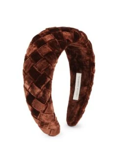 Loeffler Randall Everly Puffy Velvet Braided Headband