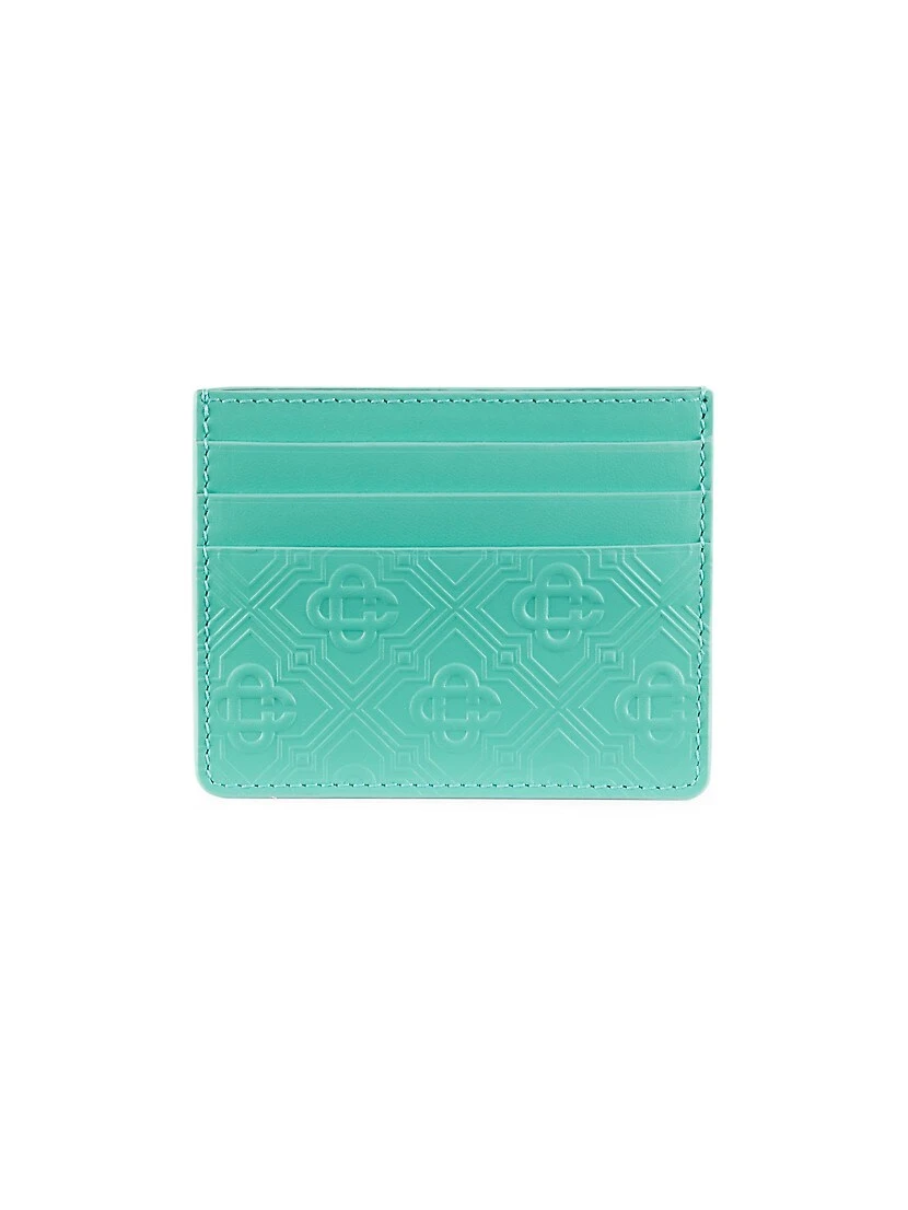 Casablanca Futuro Optimisto Embossed Card Holder 3 Casablanca Futuro Optimisto Embossed Card Holder