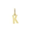 Alphabet 14K Yellow Gold & 0.045 TCW Diamond Letter Charm -Fashion Jewelry & Accessories 0400018023803 INITIALK