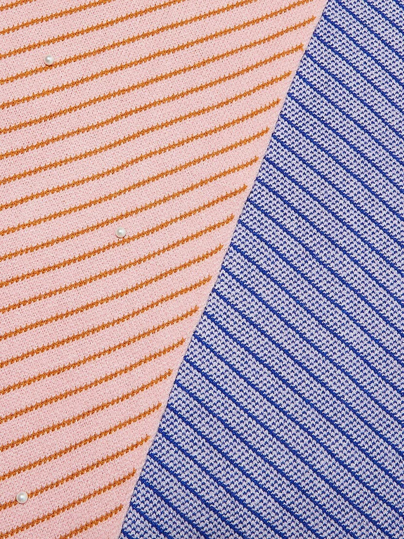 Stripe Ribbed Oversize Scarf 4 Stripe Ribbed Oversize Scarf - Image 2