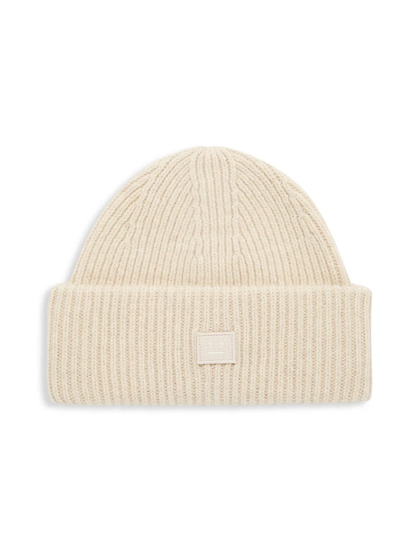Acne Studios Face Logo Wool Beanie 3 Acne Studios Face Logo Wool Beanie