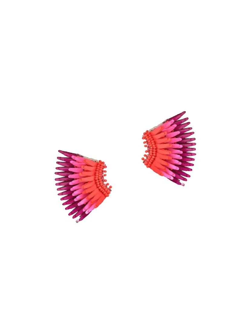 Madeline 14K-Gold-Plated & Mixed-Media Mini Wing Earrings 3 Madeline 14K-Gold-Plated & Mixed-Media Mini Wing Earrings