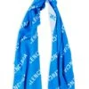 Balenciaga Allover Logo Macro Scarf -Fashion Jewelry & Accessories 0400018097212 ELECTRICBLUE
