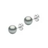 14K White Gold & 8-9MM Grey Tahitian Pearl Stud Earrings 2 14K White Gold & 8-9MM Grey Tahitian Pearl Stud Earrings -Fashion Jewelry & Accessories 0400018100835 WHITEGOLD