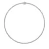 14K White Gold & 10 TCW Natural Diamond Tennis Necklace -Fashion Jewelry & Accessories 0400018111441 WHITE