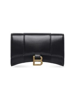 Balenciaga Hourglass Wallet On Chain Box -Fashion Jewelry & Accessories 0400018136155 BLACK A5