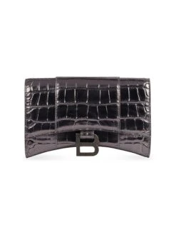 Balenciaga Hourglass Wallet With Chain 11 Balenciaga Hourglass Wallet With Chain -Fashion Jewelry & Accessories 0400018138269 GUNMETAL A3