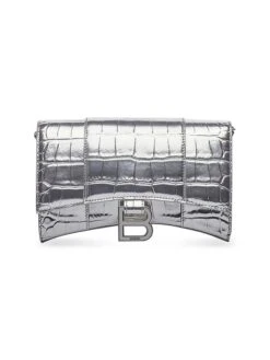 Balenciaga Hourglass Wallet On Chain 10 Balenciaga Hourglass Wallet On Chain -Fashion Jewelry & Accessories 0400018138414 SILVER A3