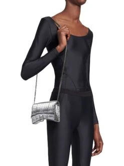 Balenciaga Hourglass Wallet On Chain 11 Balenciaga Hourglass Wallet On Chain -Fashion Jewelry & Accessories 0400018138414 SILVER A4