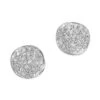 925 Stardust Mini Flower Sterling Silver & Diamond Disc Stud Earrings -Fashion Jewelry & Accessories 0400018150710 SILVER