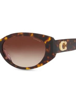 Coach 54MM Oval Sunglasses -Fashion Jewelry & Accessories 0400018167712 DARKTORTOISE A2