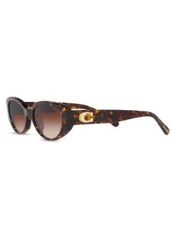 Coach 54MM Oval Sunglasses -Fashion Jewelry & Accessories 0400018167712 DARKTORTOISE A3