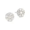 14K White Gold & Round Diamond Stud Earrings 1 14K White Gold & Round Diamond Stud Earrings -Fashion Jewelry & Accessories 0400018168103 WHITEGOLD